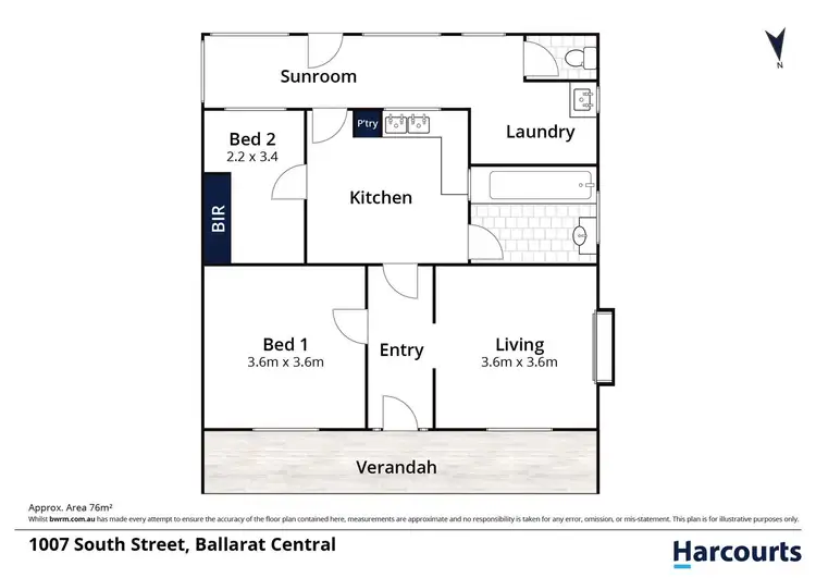 Floorplan of Homely house listing, 1007 South Street, Ballarat Central VIC 3350