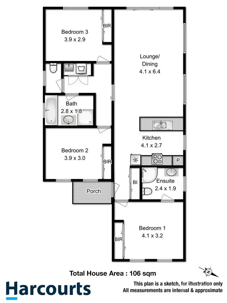 Floorplan of Homely house listing, 25 Holmfield Ave, Clarendon Vale TAS 7019