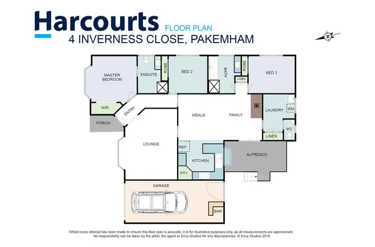 Floorplan of Homely house listing, 4 Inverness Close, Pakenham VIC 3810