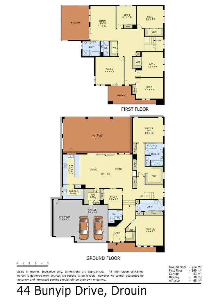 Floorplan of Homely house listing, 44 Bunyip Drive, Drouin VIC 3818
