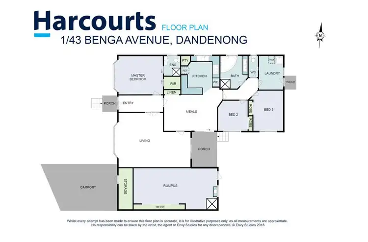 Floorplan of Homely house listing, 1/43 Benga Avenue, Dandenong VIC 3175