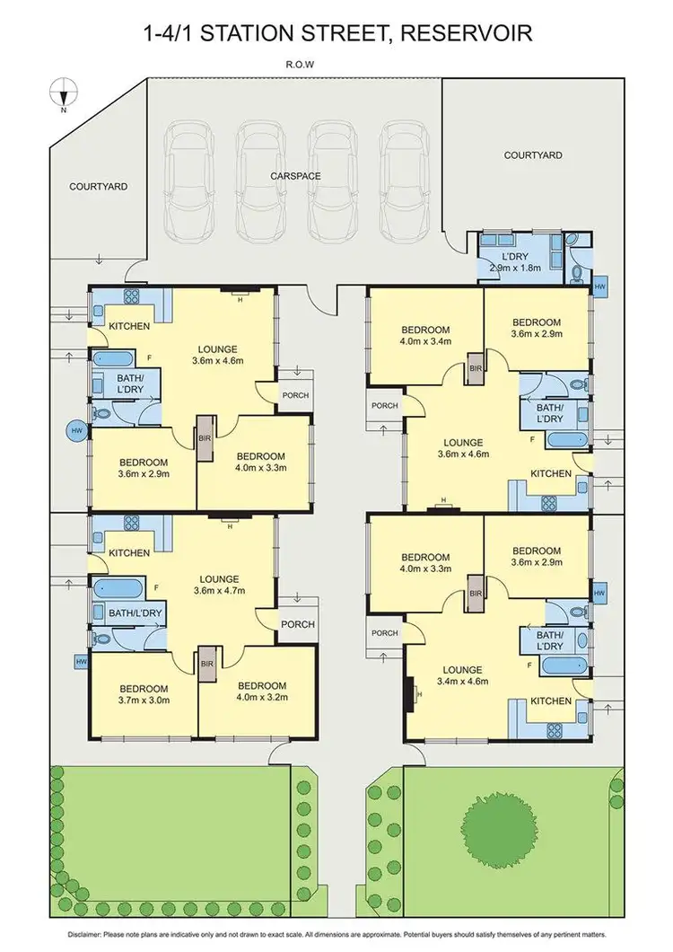 Floorplan of Homely block of units listing, 1/1 Station Street, Reservoir VIC 3073