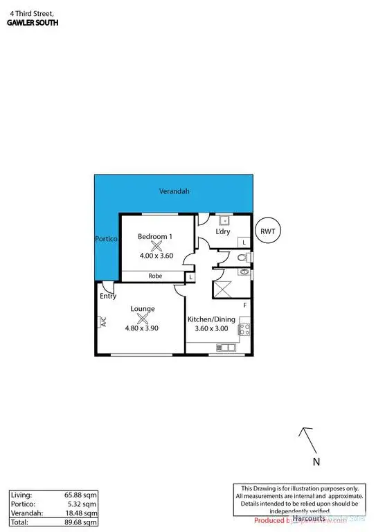 Floorplan of Homely house listing, 4 Third Street, Gawler South SA 5118