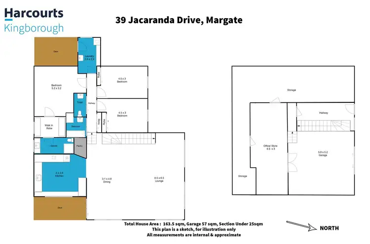 Floorplan of Homely house listing, 39 Jacaranda Drive, Margate TAS 7054