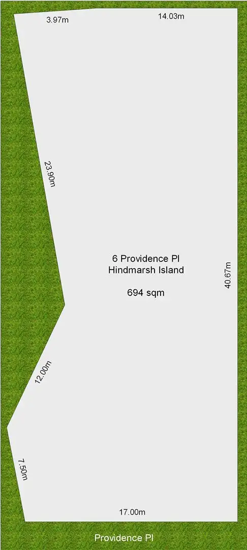 Floorplan of Homely land listing, 6 Providence Place, Hindmarsh Island SA 5214