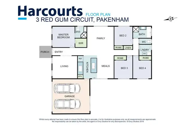 Floorplan of Homely house listing, 3 Red Gum Circuit, Pakenham VIC 3810