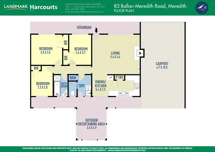 Floorplan of Homely house listing, 83 Ballan-Meredith Road, Meredith VIC 3333