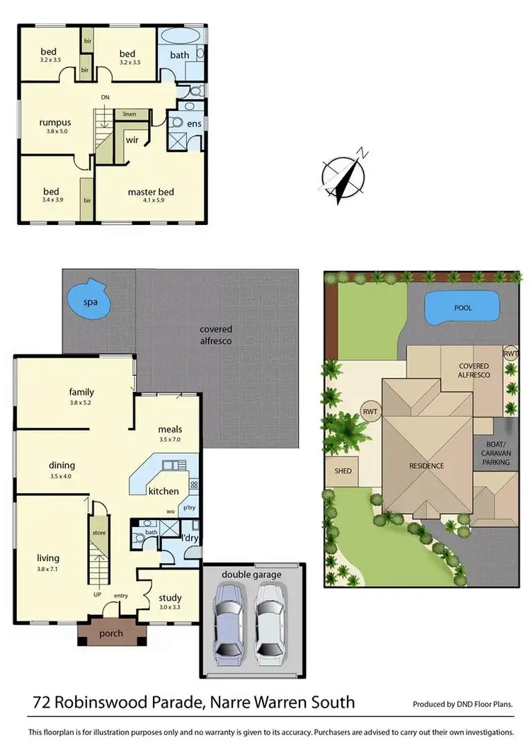 Floorplan of Homely house listing, 72 Robinswood Parade, Narre Warren South VIC 3805