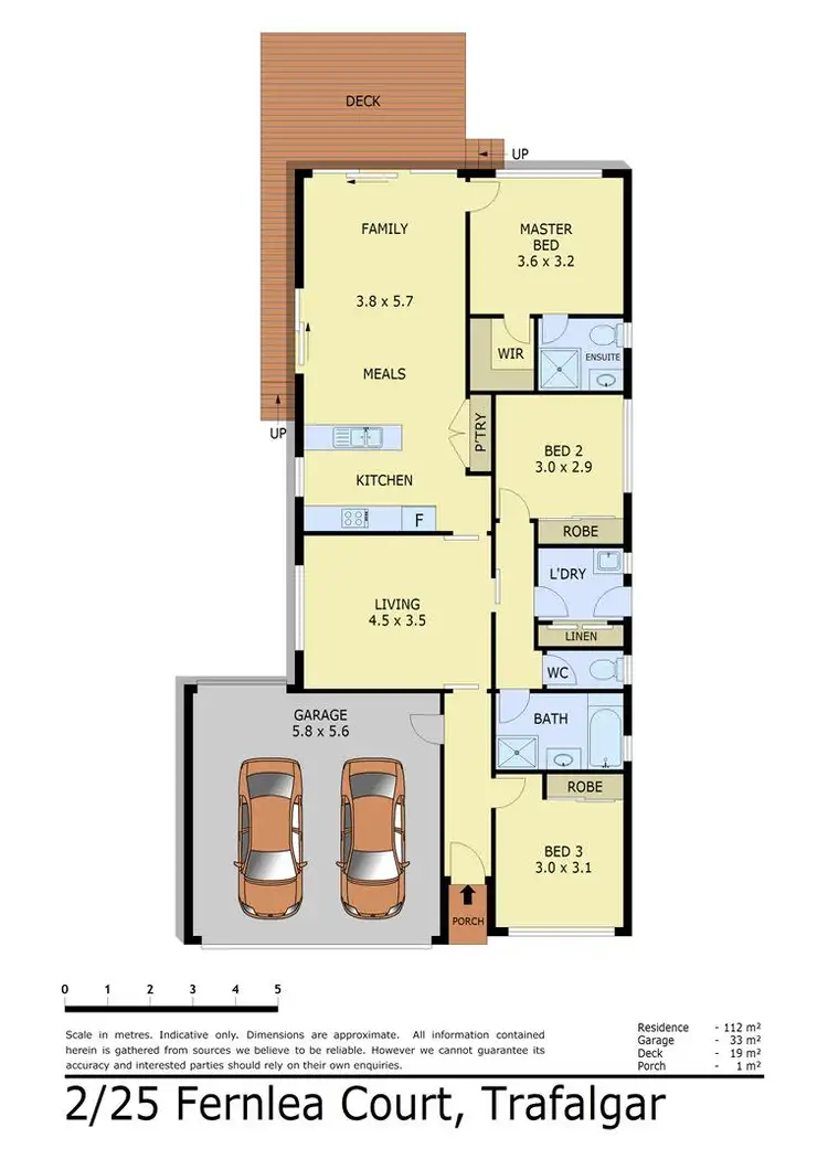 Floorplan of Homely townhouse listing, 2/25 Fernlea Close, Trafalgar VIC 3824