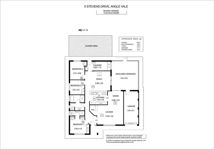 Floorplan of Homely house listing, 5 Stevens Drive, Angle Vale SA 5117