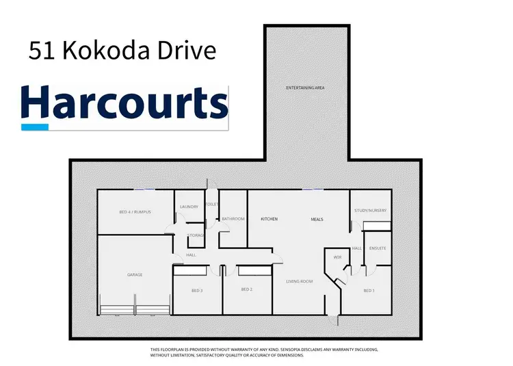 Floorplan of Homely house listing, 51 Kokoda Drive, Horsham VIC 3400
