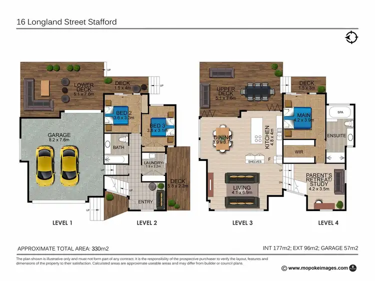 Floorplan of Homely house listing, 16 Longland Street, Stafford QLD 4053