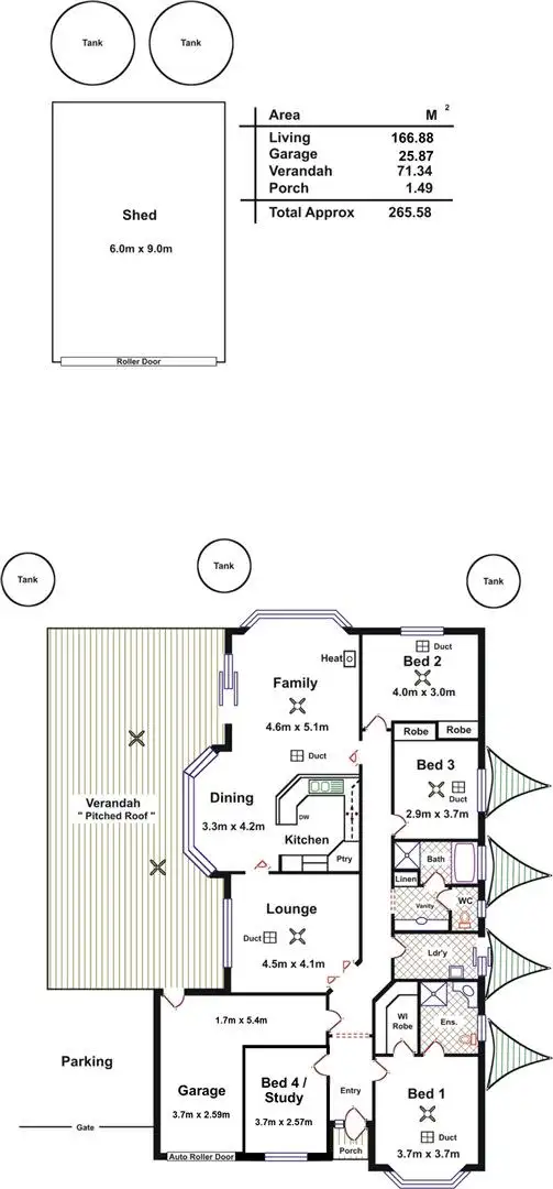 Floorplan of Homely house listing, 7 Warner Court, Sandy Creek SA 5350