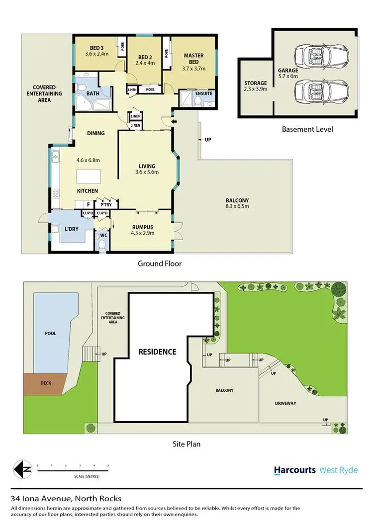 Floorplan of Homely house listing, 34 Iona Avenue, North Rocks NSW 2151