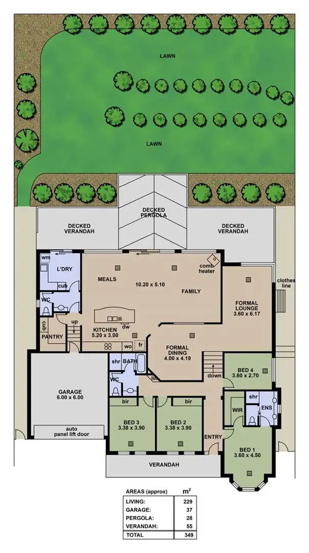 Floorplan of Homely house listing, 14 Corella Avenue, Chandlers Hill SA 5159