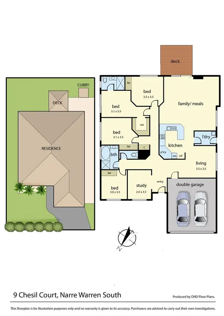 Floorplan of Homely house listing, 9 Chesil Court, Narre Warren South VIC 3805