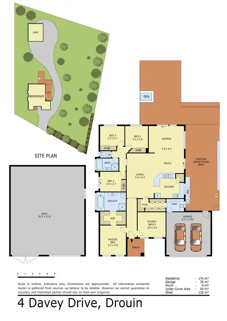 Floorplan of Homely house listing, 4 Davey Drive, Drouin VIC 3818