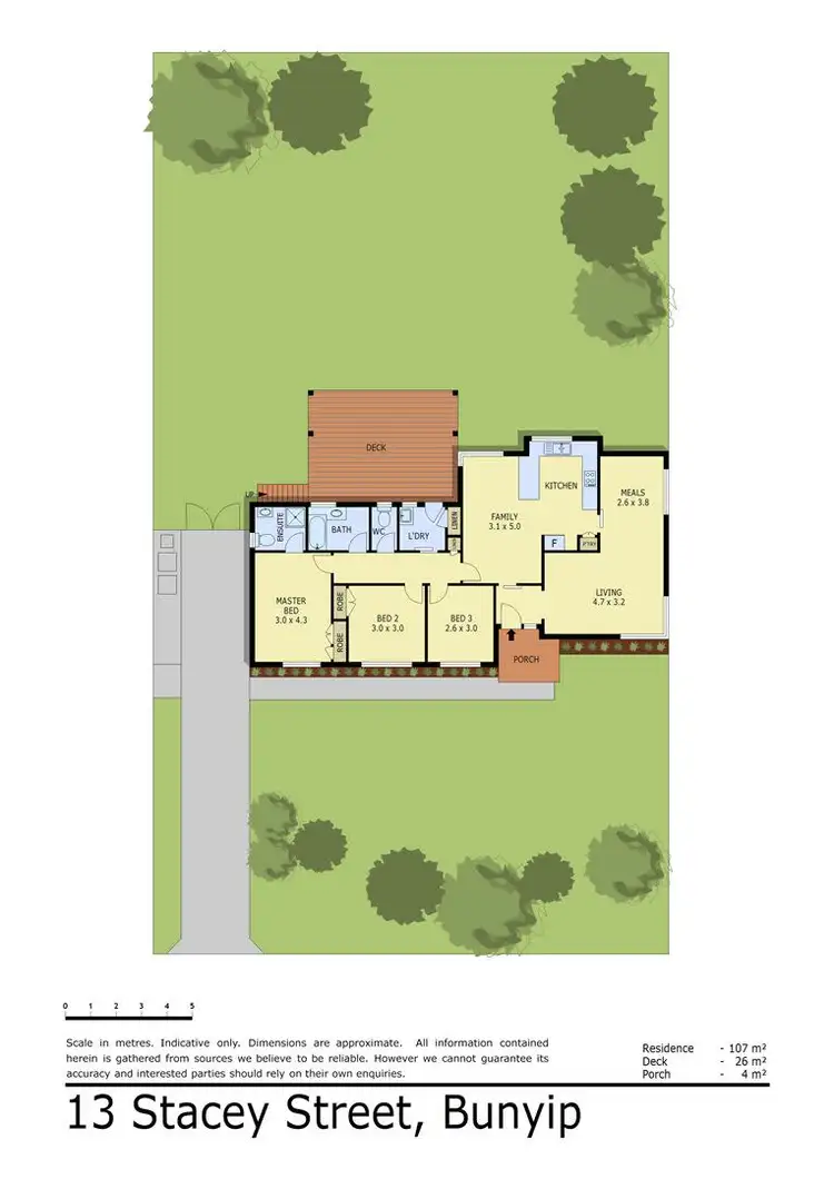 Floorplan of Homely house listing, 13 Stacey Street, Bunyip VIC 3815