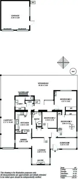 Floorplan of Homely house listing, 54 Narinna Avenue, Cumberland Park SA 5041