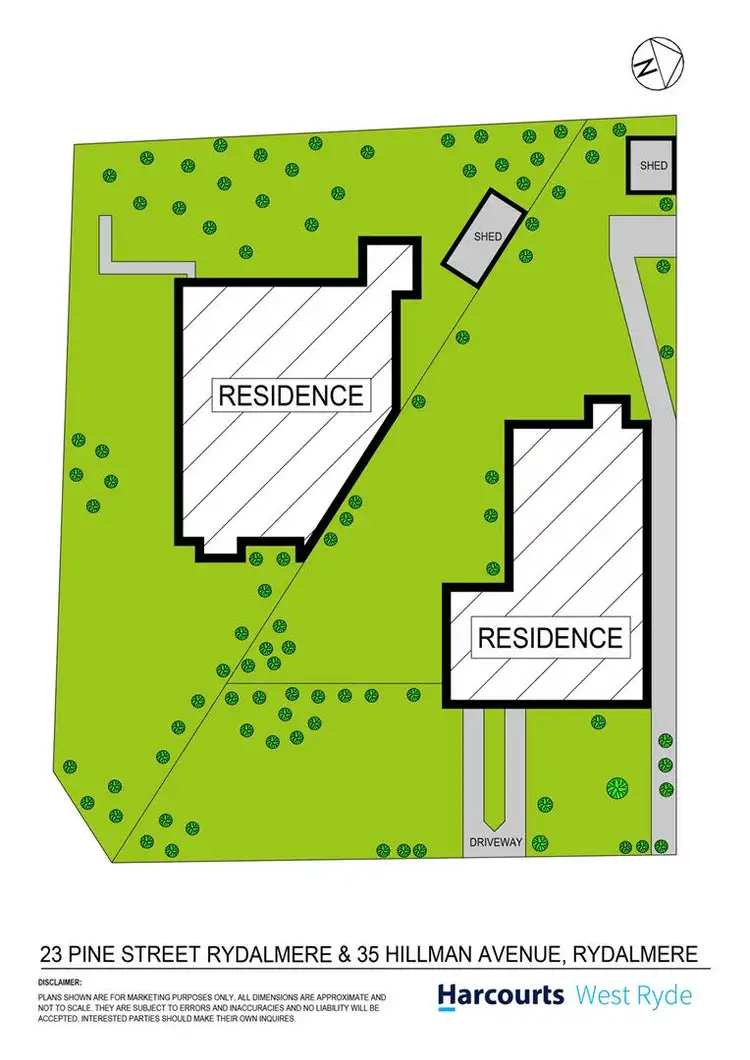 Floorplan of Homely house listing, 23 & 35 Corner of Pine & Hillman, Rydalmere NSW 2116