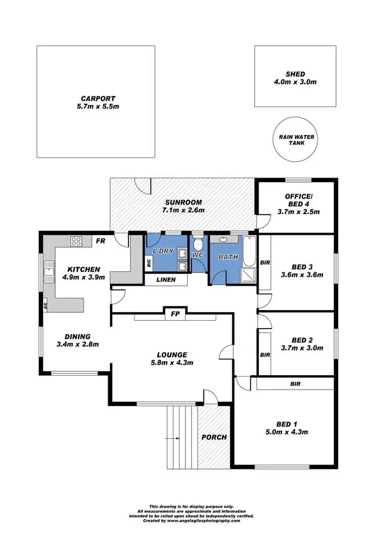 Floorplan of Homely house listing, 5 Broadway, Victor Harbor SA 5211