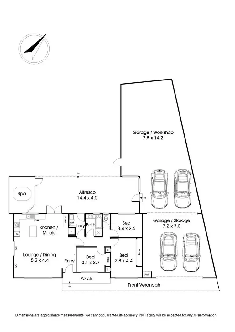 Floorplan of Homely house listing, 1 Scott Court, Wantirna South VIC 3152