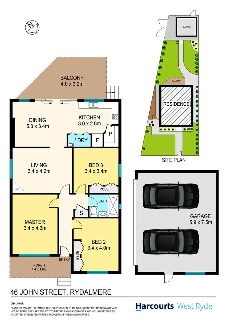 Floorplan of Homely house listing, 46 John Street, Rydalmere NSW 2116