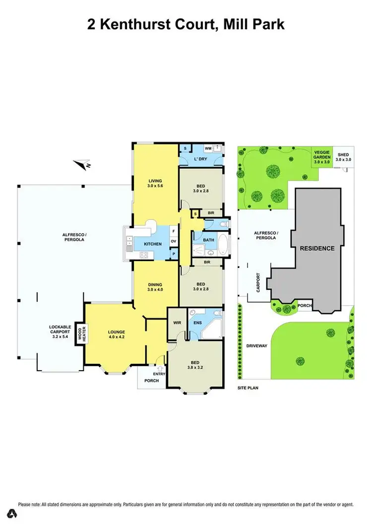 Floorplan of Homely house listing, 2 Kenthurst Court, Mill Park VIC 3082