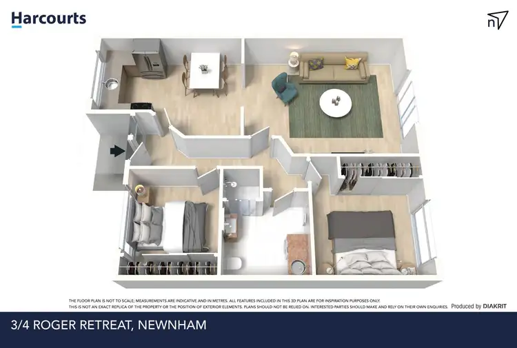 Floorplan of Homely unit listing, 3/4 Roger Retreat, Newnham TAS 7248
