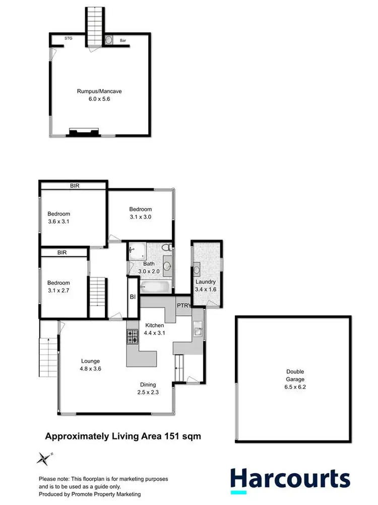 Floorplan of Homely house listing, 61 Charlotte Street, New Norfolk TAS 7140