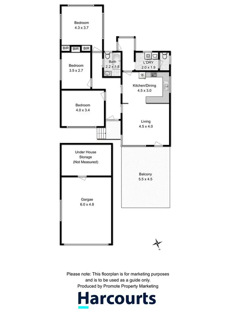Floorplan of Homely house listing, 64 Ashbourne Grove, West Moonah TAS 7009