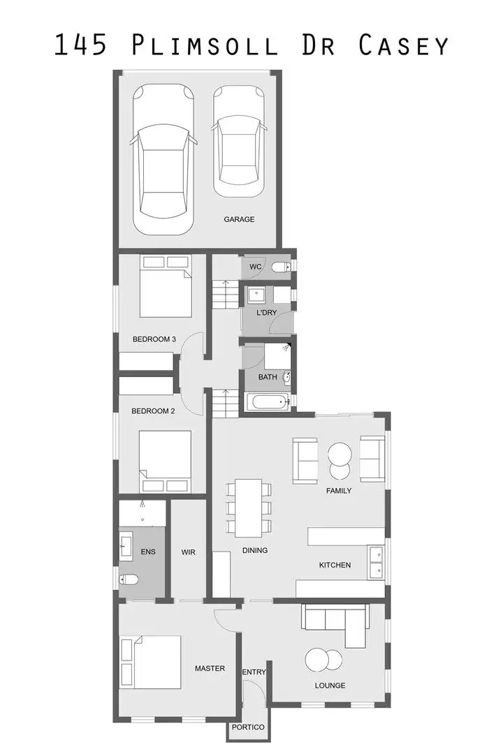 Floorplan of Homely house listing, 145 Plimsoll Drive, Casey ACT 2913