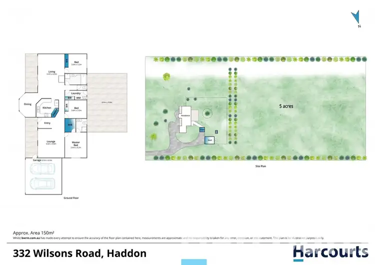Floorplan of Homely house listing, 332 Wilsons Road, Haddon VIC 3351