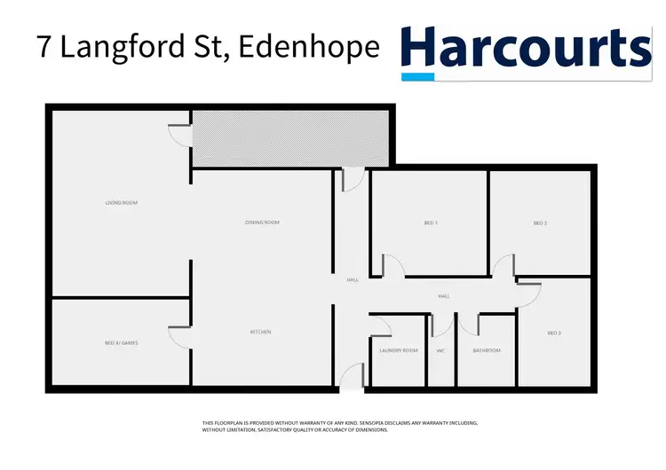 Floorplan of Homely house listing, 7 Langford Street, Edenhope VIC 3318