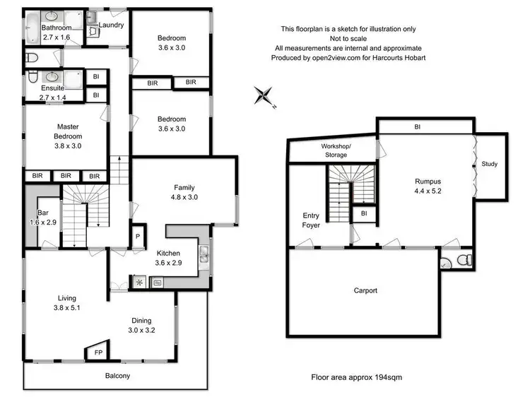 Floorplan of Homely house listing, 446 Churchill Avenue, Sandy Bay TAS 7005