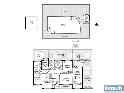 Floorplan of Homely house listing, 50 Doulton Drive, Trott Park SA