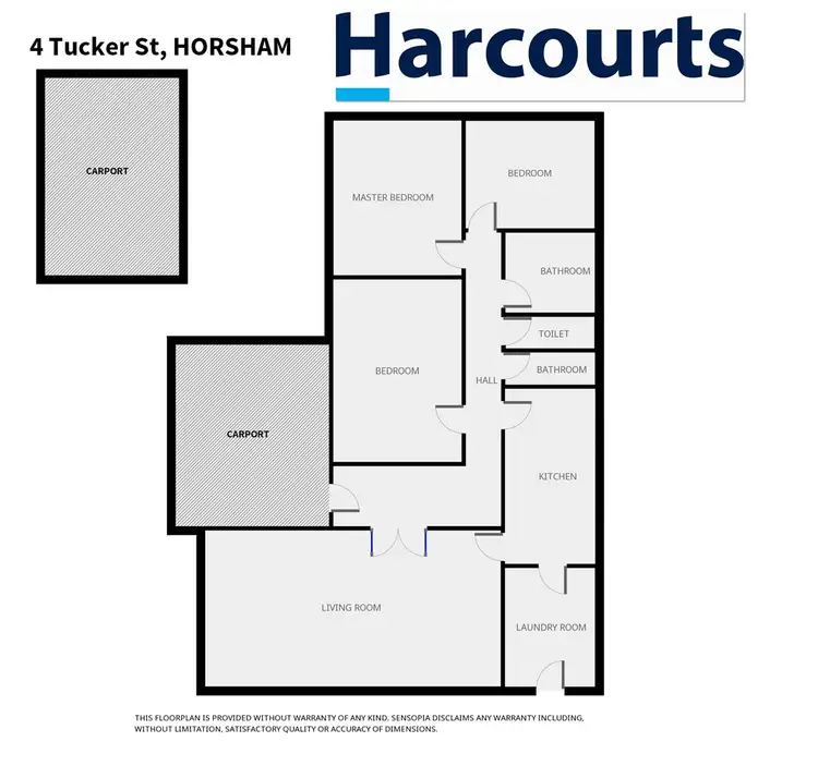 Floorplan of Homely house listing, 4 Tucker Street, Horsham VIC 3400