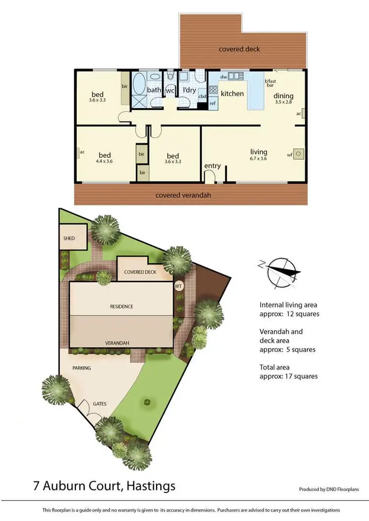 Floorplan of Homely house listing, 7 Auburn Court, Hastings VIC 3915