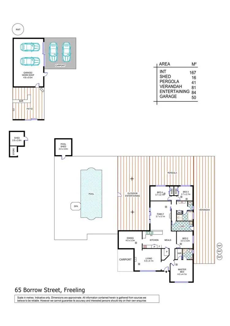 Floorplan of Homely house listing, 65 Borrow Street, Freeling SA 5372