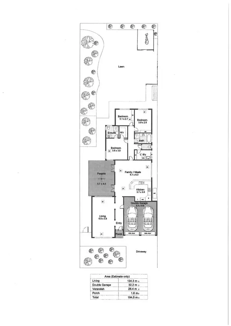 Floorplan of Homely house listing, 22 Hartley Grove, Windsor Gardens SA 5087