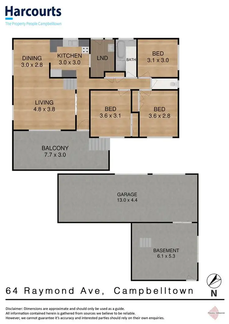 Floorplan of Homely house listing, 64 Raymond Avenue, Campbelltown NSW 2560