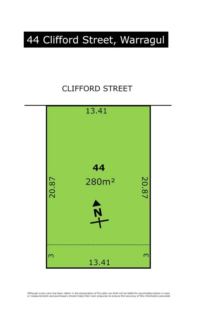 Floorplan of Homely land listing, 44 Clifford Street, Warragul VIC 3820