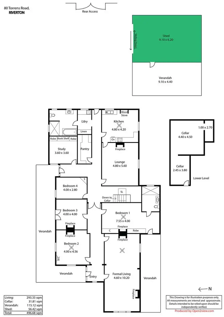 Floorplan of Homely house listing, 80 Torrens Road, Riverton SA 5412