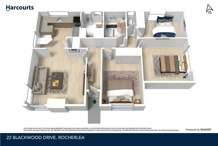 Floorplan of Homely house listing, 22 Blackwood Drive, Rocherlea TAS 7248