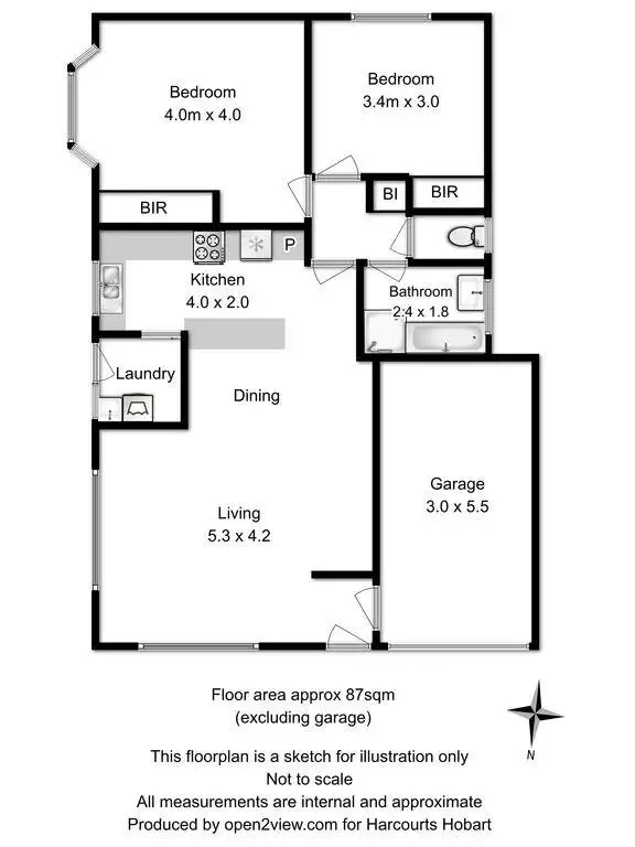 Floorplan of Homely house listing, 1 Beltana Street, Lindisfarne TAS 7015