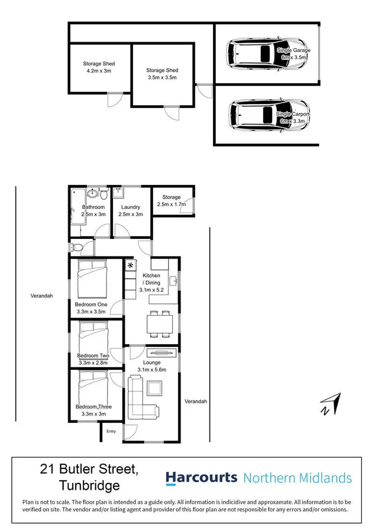 Floorplan of Homely house listing, 21 Butler Street, Tunbridge TAS 7120