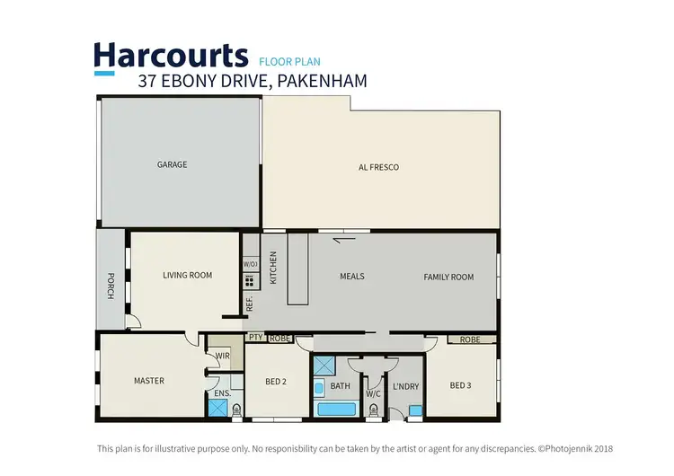 Floorplan of Homely house listing, 37 Ebony Drive, Pakenham VIC 3810