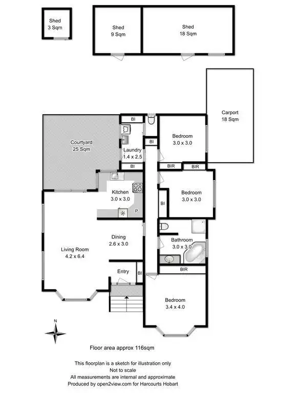 Floorplan of Homely house listing, 10 Guardian Court, Huntingfield TAS 7055