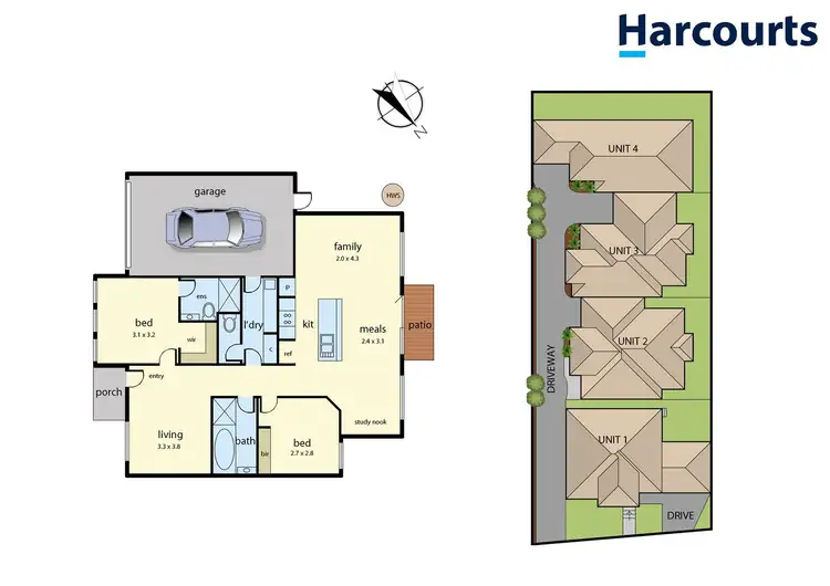 Floorplan of Homely unit listing, 2/12 Park View Road, Drouin VIC 3818