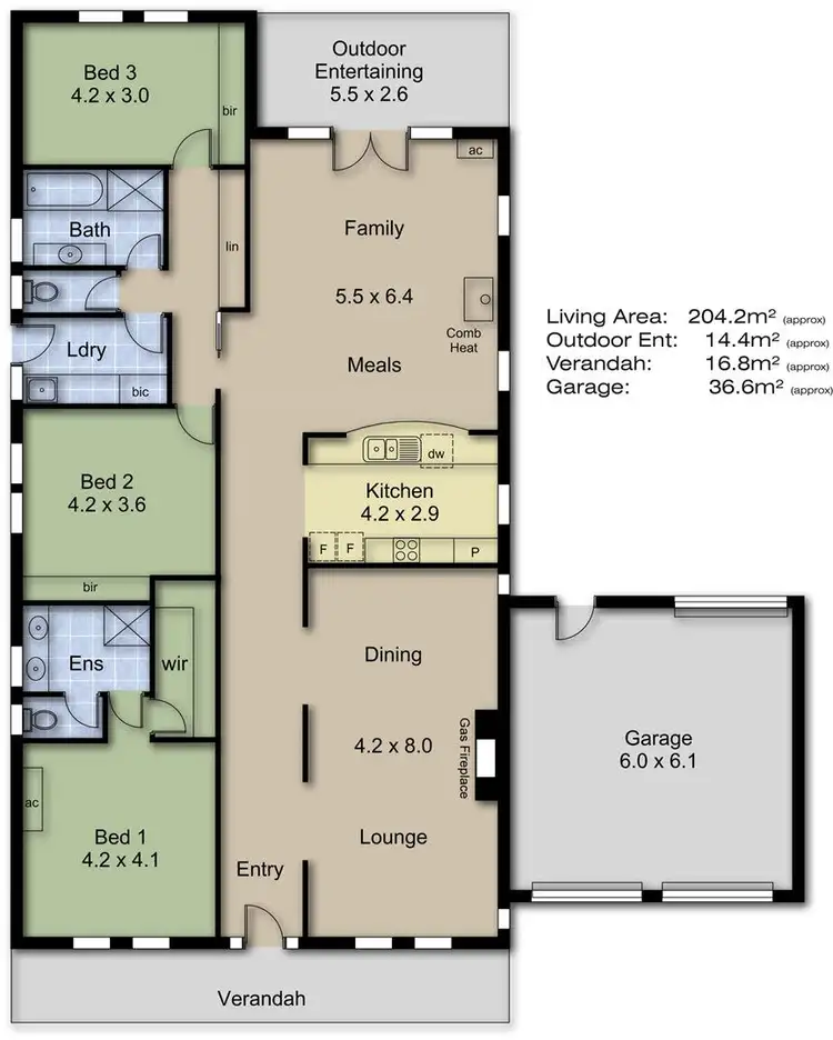Floorplan of Homely house listing, 42 West Tce, Littlehampton SA 5250